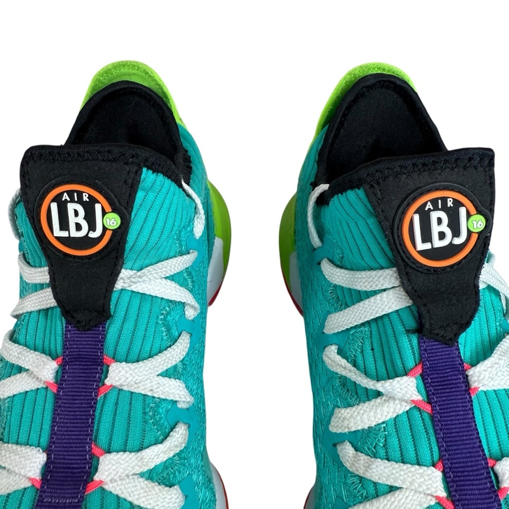 Nike LeBron 16 Low Air LBJ Hyper Jade Basketball Shoes Men’s 11 - Picture 10 of 17